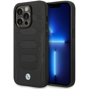 Kup Etui BMW BMHCP14X22RPSK Apple iPhone 14 Pro Max czarny/black Leather Seats Pattern - BMW486 - {ean13} - Sklep Home Screen