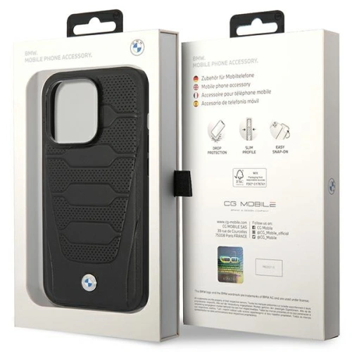 Kup BMW Apple Carcasă BMHCP14X22RPSK iPhone 14 Pro Max negru/negru Model scaune din piele - BMW486 - {ean13} - Sklep Home Screen