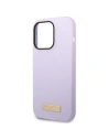 Kup Guess Apple Tasche GUHMP14LSBPLU iPhone 14 Pro lila/violett Hartschalenetui Silikon Logo Platte MagSafe - GUE2640 - {ean13} - Sklep Home Screen