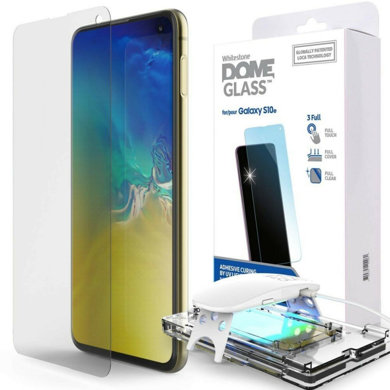 Kup Szkło hartowane z klejem UV Whitestone Dome Glass Samsung Galaxy S10e Clear - 8809365403196 - WSD027 - Homescreen.pl
