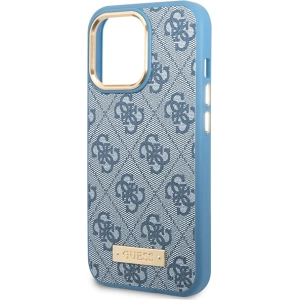 Kup Etui Guess GUHMP14LU4GPRB Apple iPhone 14 Pro niebieski/blue hard case 4G Logo Plate MagSafe - GUE2641 - {ean13} - Sklep Home Screen