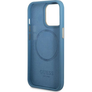 Kup Etui Guess GUHMP14LU4GPRB Apple iPhone 14 Pro niebieski/blue hard case 4G Logo Plate MagSafe - GUE2641 - {ean13} - Sklep Home Screen