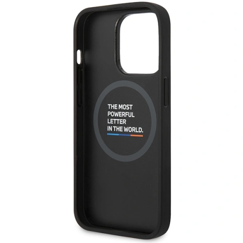 Buy BMW BMHMP14L22PVTK Apple iPhone 14 Pro black Quilted Tricolor MagSafe - BMW487 - {ean13} - Home Screen Store Europe