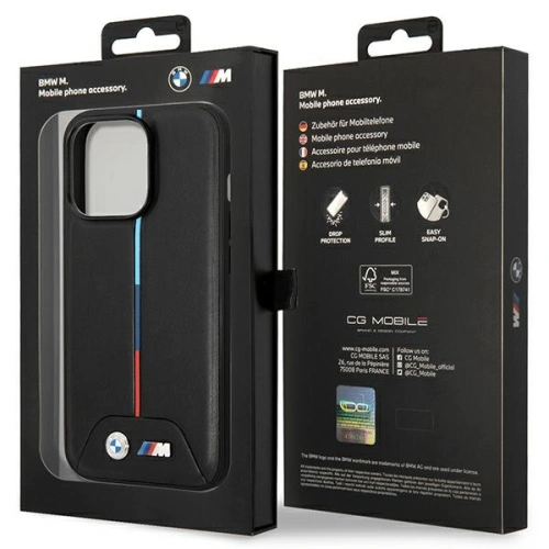 Kup Etui BMW BMHMP14L22PVTK Apple iPhone 14 Pro czarny/black Quilted Tricolor MagSafe - BMW487 - {ean13} - Sklep Home Screen