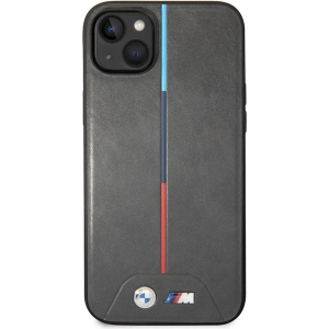 Etui BMW BMHMP14M22PVTA Apple iPhone 14 Plus / 15 Plus szary/grey Quilted Tricolor MagSafe