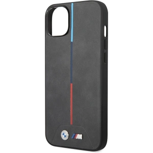 Etui BMW BMHMP14M22PVTA Apple iPhone 14 Plus / 15 Plus szary/grey Quilted Tricolor MagSafe