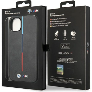 Etui BMW BMHMP14M22PVTA Apple iPhone 14 Plus / 15 Plus szary/grey Quilted Tricolor MagSafe