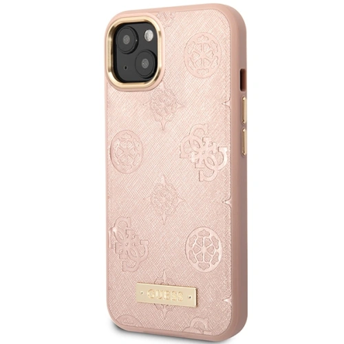 Kup Etui Guess GUHMP14SSAPSTP Apple iPhone 14 rózsaszín/pink hardcase Peony Logo Plate MagSafe - GUE2643 - {ean13} - Sklep Home Screen
