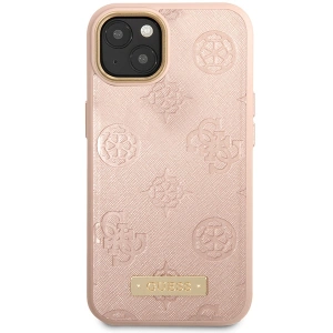 Kup Etui Guess GUHMP14SSAPSTP Apple iPhone 14 różowy/pink hardcase Peony Logo Plate MagSafe - GUE2643 - {ean13} - Sklep Home Screen