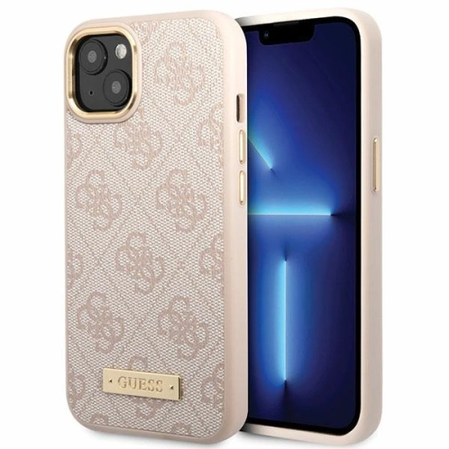 Kup Etui Guess GUHMP14SU4GPRP Apple iPhone 14 różowy/pink hard case 4G Logo Plate MagSafe - GUE2644 - {ean13} - Sklep Home Screen