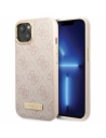 Guess Apple Carcasă GUHMP14SU4GPRP iPhone 14 roz/roz carcasă tare 4G Logo Plate MagSafe