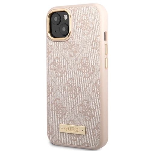 Kup Etui Guess GUHMP14SU4GPRP Apple iPhone 14 różowy/pink hard case 4G Logo Plate MagSafe - GUE2644 - {ean13} - Sklep Home Screen