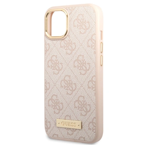 Kup Etui Guess GUHMP14SU4GPRP Apple iPhone 14 růžový/pink hard case 4G Logo Plate MagSafe - GUE2644 - {ean13} - Sklep Home Screen