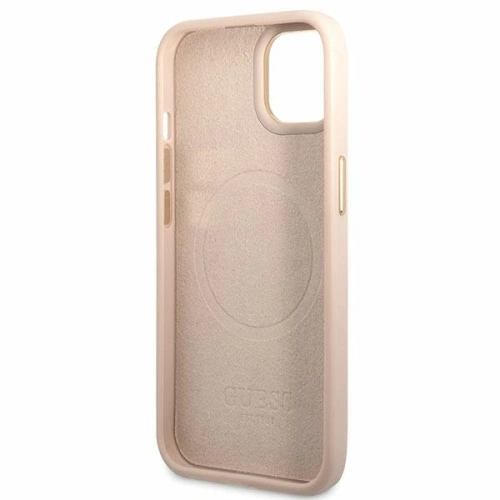 Kup Guess Apple Carcasă GUHMP14SU4GPRP iPhone 14 roz/roz carcasă tare 4G Logo Plate MagSafe - GUE2644 - {ean13} - Sklep Home Screen