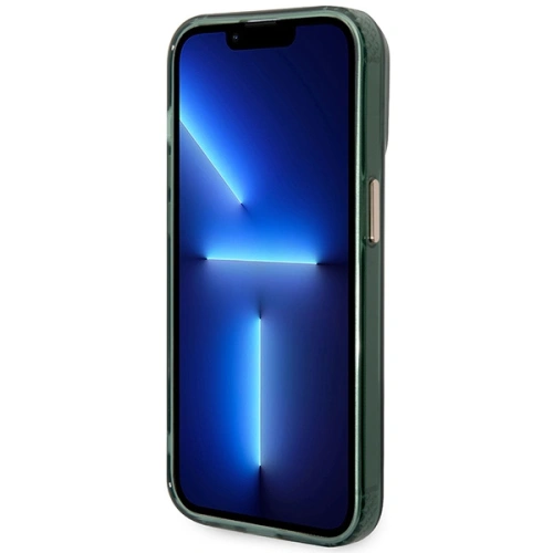 Kup Guess Apple Tasche GUHMP14XHTCMA iPhone 14 Pro Max grün/khaki Hartschalenkoffer Gold Outline Translucent MagSafe - GUE2645 - {ean13} - Sklep Home Screen