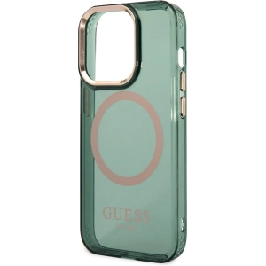 Kup Etui Guess GUHMP14XHTCMA Apple iPhone 14 Pro Max zelený/khaki hard case Gold Outline Translucent MagSafe - GUE2645 - {ean13} - Sklep Home Screen