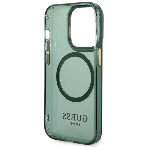 Kup Etui Guess GUHMP14XHTCMA Apple iPhone 14 Pro Max zelený/khaki hard case Gold Outline Translucent MagSafe - GUE2645 - {ean13} - Sklep Home Screen