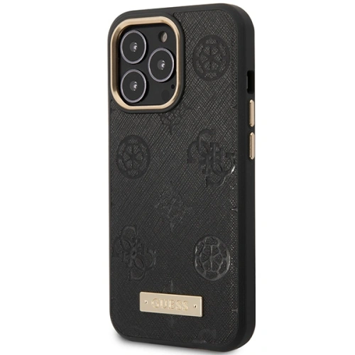 Kup Etui Guess GUHMP14XSAPSTK Apple iPhone 14 Pro Max černý/black hardcase Peony Logo Plate MagSafe - GUE2646 - {ean13} - Sklep Home Screen