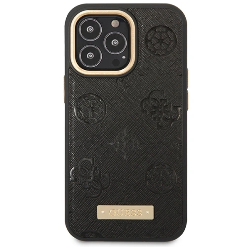 Kup Etui Guess GUHMP14XSAPSTK Apple iPhone 14 Pro Max černý/black hardcase Peony Logo Plate MagSafe - GUE2646 - {ean13} - Sklep Home Screen
