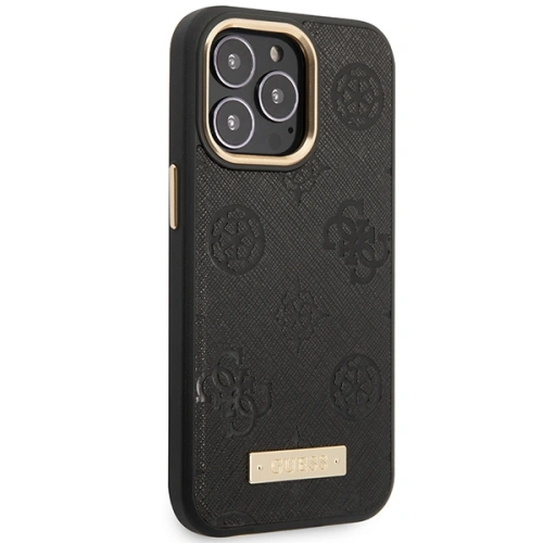 Kup Etui Guess GUHMP14XSAPSTK Apple iPhone 14 Pro Max černý/black hardcase Peony Logo Plate MagSafe - GUE2646 - {ean13} - Sklep Home Screen