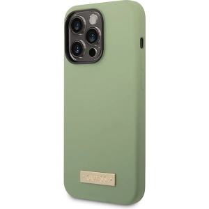 Kup Etui Guess GUHMP14XSBPLA Apple iPhone 14 Pro Max zelený/khaki tvrdý kryt silikonová deska MagSafe - GUE2647 - {ean13} - Sklep Home Screen