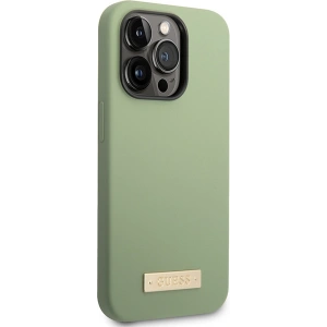 Kup Etui Guess GUHMP14XSBPLA Apple iPhone 14 Pro Max zelený/khaki tvrdý kryt silikonová deska MagSafe - GUE2647 - {ean13} - Sklep Home Screen