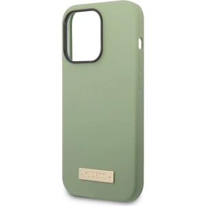 Kup Etui Guess GUHMP14XSBPLA Apple iPhone 14 Pro Max zelený/khaki tvrdý kryt silikonová deska MagSafe - GUE2647 - {ean13} - Sklep Home Screen
