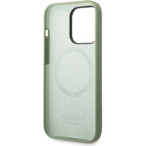 Kup Etui Guess GUHMP14XSBPLA Apple iPhone 14 Pro Max zelený/khaki tvrdý kryt silikonová deska MagSafe - GUE2647 - {ean13} - Sklep Home Screen