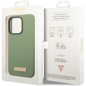 Kup Etui Guess GUHMP14XSBPLA Apple iPhone 14 Pro Max zelený/khaki tvrdý kryt silikonová deska MagSafe - GUE2647 - {ean13} - Sklep Home Screen