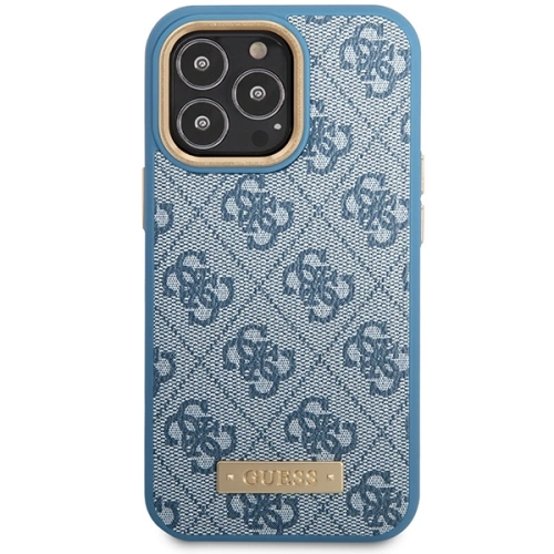 Kup Etui Guess GUHMP14XU4GPRB Apple iPhone 14 Pro Max modrý/blue hard case 4G Logo Plate MagSafe - GUE2648 - {ean13} - Sklep Home Screen
