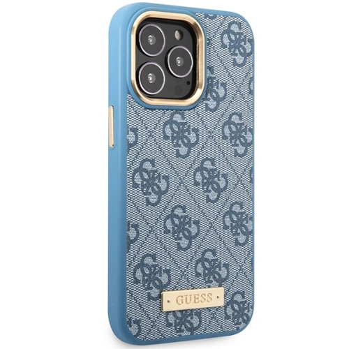 Kup Etui Guess GUHMP14XU4GPRB Apple iPhone 14 Pro Max modrý/blue hard case 4G Logo Plate MagSafe - GUE2648 - {ean13} - Sklep Home Screen