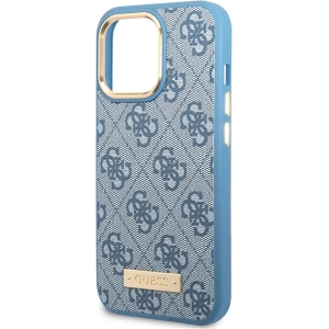 Kup Etui Guess GUHMP14XU4GPRB Apple iPhone 14 Pro Max modrý/blue hard case 4G Logo Plate MagSafe - GUE2648 - {ean13} - Sklep Home Screen
