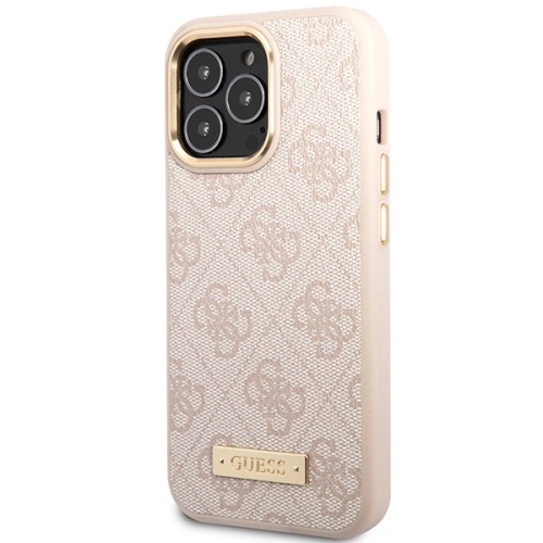 Kup Etui Guess GUHMP14XU4GPRP Apple iPhone 14 Pro Max różowy/pink hard case 4G Logo Plate MagSafe - GUE2649 - {ean13} - Sklep Home Screen