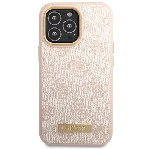 Kup Etui Guess GUHMP14XU4GPRP Apple iPhone 14 Pro Max różowy/pink hard case 4G Logo Plate MagSafe - GUE2649 - {ean13} - Sklep Home Screen