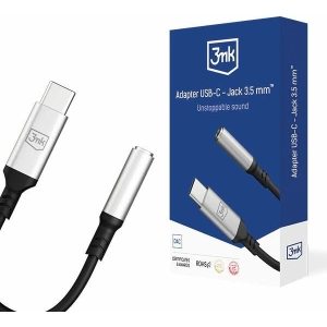 Kup 3MK Audio-Adapter USB-C/Mini-Klinke 3,5 mm schwarz/schwarz - 3MK4950 - {ean13} - Sklep Home Screen