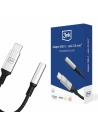 3MK Audio-Adapter USB-C/Mini-Klinke 3,5 mm schwarz/schwarz