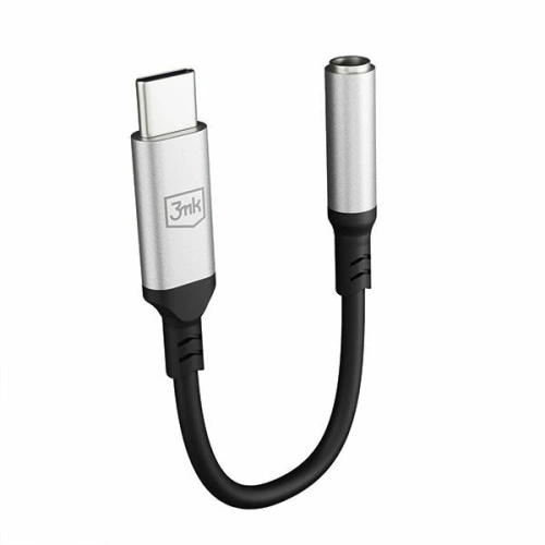 Kup 3MK Audio-Adapter USB-C/Mini-Klinke 3,5 mm schwarz/schwarz - 3MK4950 - {ean13} - Sklep Home Screen