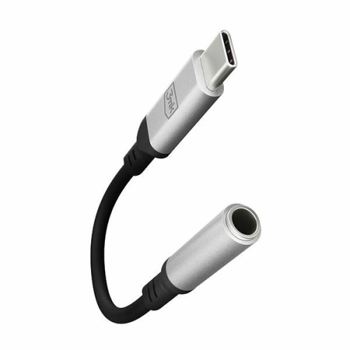 Kup 3MK Audio-Adapter USB-C/Mini-Klinke 3,5 mm schwarz/schwarz - 3MK4950 - {ean13} - Sklep Home Screen