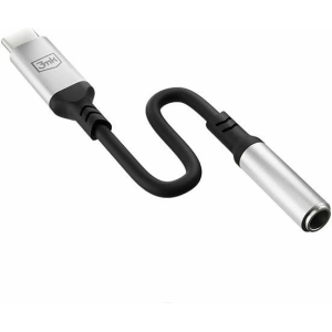 Kup 3MK Audio-Adapter USB-C/Mini-Klinke 3,5 mm schwarz/schwarz - 3MK4950 - {ean13} - Sklep Home Screen