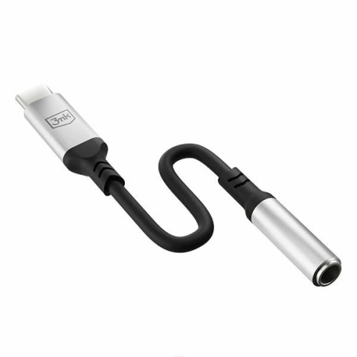 Kup 3MK Audio-Adapter USB-C/Mini-Klinke 3,5 mm schwarz/schwarz - 3MK4950 - {ean13} - Sklep Home Screen