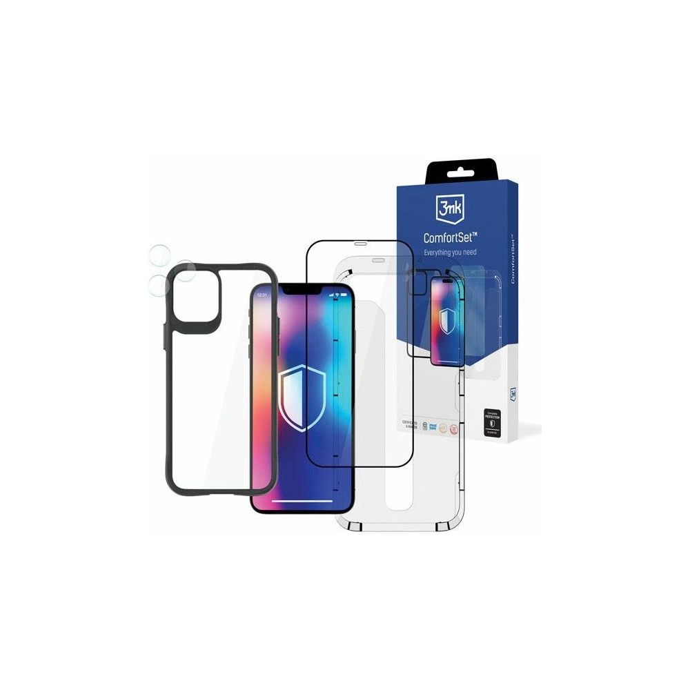 Zestaw etui + szkło ekran + szkło na aparat 3MK Comfort Set 4in1 Apple iPhone 11 Pro