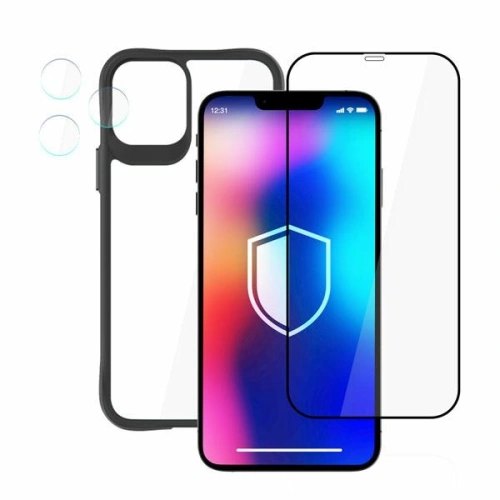 Buy 3MK Comfort Set 4in1 Case + Camera Glass + Screen Glass Apple iPhone 12 Pro - 3MK4955 - {ean13} - Home Screen Store Europe