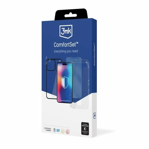 Buy 3MK Comfort Set 4in1 Case + Camera Glass + Screen Glass Apple iPhone 12 Pro Max - 3MK4956 - {ean13} - Home Screen Store Europe