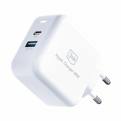 Kup 3MK GaN-Netzladegerät Hyper Charger 68W USB-A, USB-C PD+QC - 3MK4963 - {ean13} - Sklep Home Screen