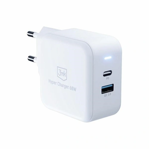 Kup 3MK GaN-Netzladegerät Hyper Charger 68W USB-A, USB-C PD+QC - 3MK4963 - {ean13} - Sklep Home Screen