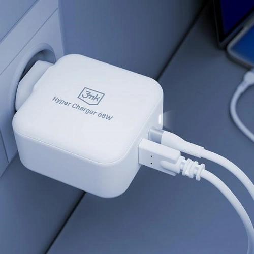 Kup 3MK GaN-Netzladegerät Hyper Charger 68W USB-A, USB-C PD+QC - 3MK4963 - {ean13} - Sklep Home Screen
