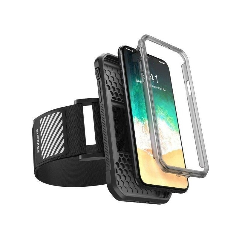 Kup Opaska na ramie etui Supcase Sport Armband Apple iPhone XS/X Black - 752454322015 - SPC015BLK - Homescreen.pl