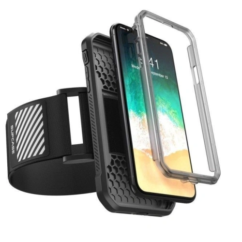 Kup Karcsú sportkarpánt Supcase Apple iPhone XS/X Fekete - SPC015BLK - {ean13} - Sklep Home Screen