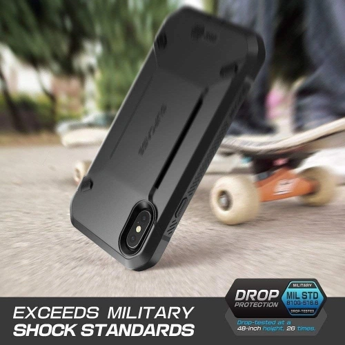 Kup Karcsú sportkarpánt Supcase Apple iPhone XS/X Fekete - SPC015BLK - {ean13} - Sklep Home Screen