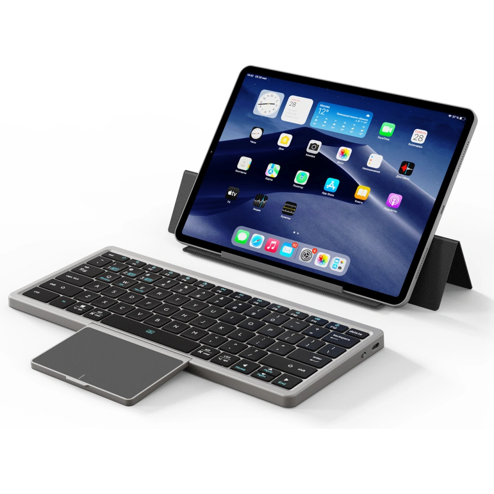 Klawiatura bezprzewodowa Dux Ducis OK Series Bluetooth Touchpad czarna